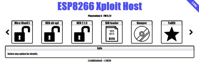 ESP8266XploitHost 2.84e