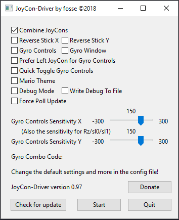 JoyCon-Driver v0.98