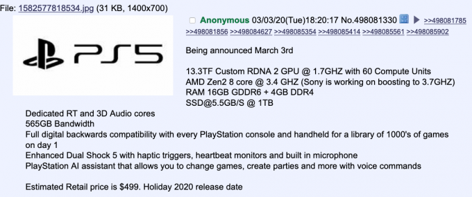 PS5 new leak