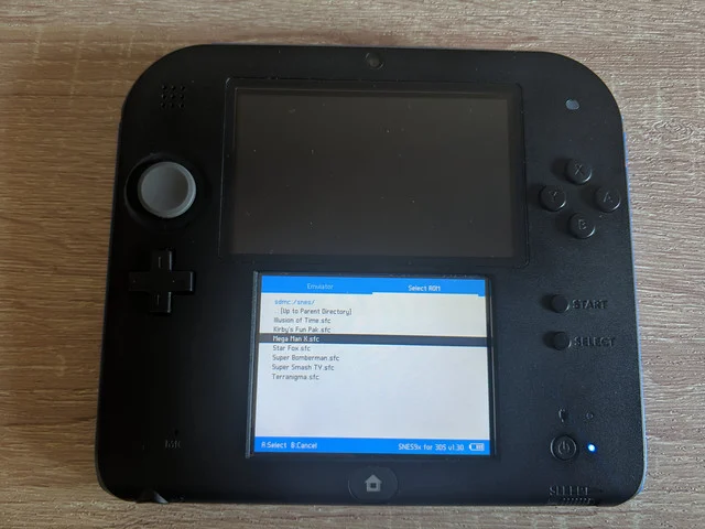 Snes9x for 3DS (bottom screen