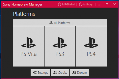 Sony Homebrew Manager 1.4