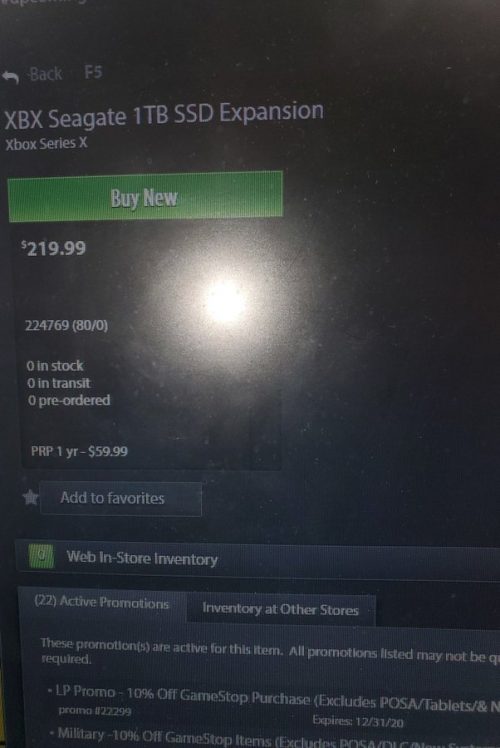 Xbox Seires X SSD Price
